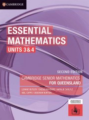 Essential Mathematics Units 3&4 for Queensland Second Edition (interactive textbook powered by Cambridge HOTmaths)