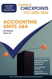 Picture of Cambridge Checkpoints VCE Accounting Units 3&4 2025-2026 (print and digital)