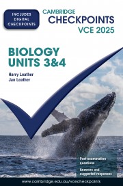 Picture of Cambridge Checkpoints VCE Biology Units 3&4 2025 (print and digital)