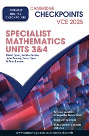 Picture of Cambridge Checkpoints VCE Specialist Mathematics Units 3&4 2025 (print and digital)