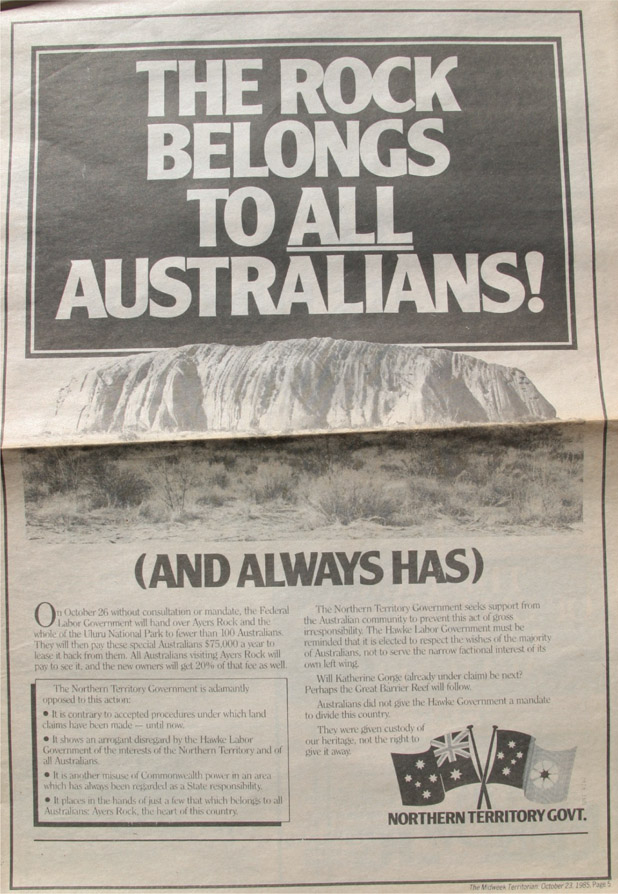 Source 5.8 Midweek Territorian, 23 October 1985