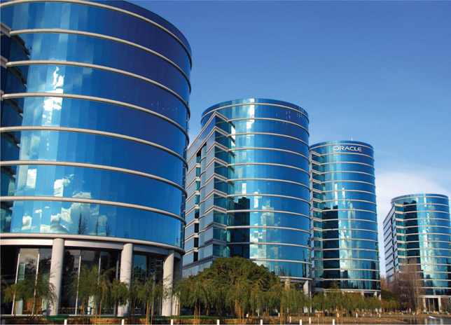 Source 6.8 Headquarters of Oracle, in Silicon Valley – all the buildings are Oracle buildings.