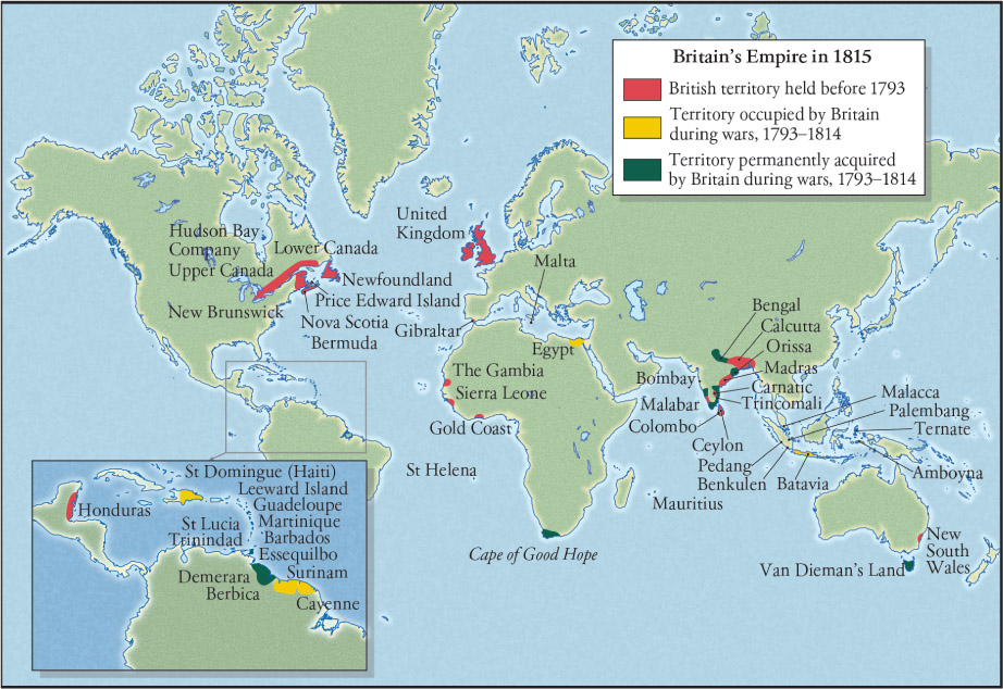 Source 11.2 The spread of the British Empire meant that British industrialists had access to new products, new markets and cheap labour.