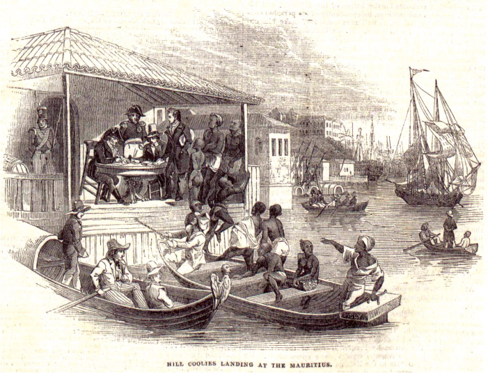 Source 12.11 Indians arrive at immigrant steps, St Louis, Mauritius in 1842.