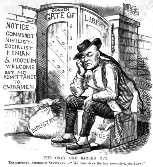 Source 12.23 A Chinese man is barred from entering the United States in 1882, even though political radicals and hoodlums are allowed to enter.