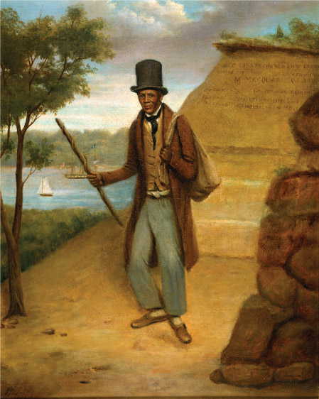 Source 12.7 Billy Blue (c. 1738–1834) was a freeborn African-American who served in the British navy from the 1850s in Quebec, in Europe and in the American War of Independence. Later convicted of theft in Britain, he was transported to New South Wales in 1801. Freed in 1803, he ran a ferry service across Sydney Harbour, where Blues Point is named after him.