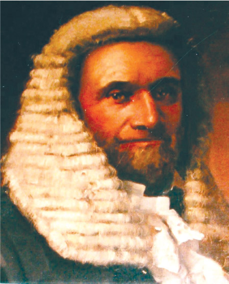 Source 14.18 Peter Lalor was the leader of the miners at the Eureka Stockade. Later he became a member of the Victorian parliament; this portrait shows him in his wig and gown as the Speaker of the House.