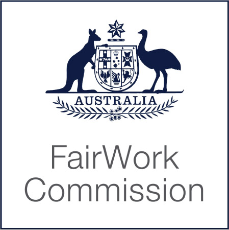 Source 21.6 The Fair Work Commission has the power to establish and vary awards, make minimum wage orders, approve agreements, determine unfair dismissal claims and make orders to assist employees and employers to resolve disputes at the workplace logo