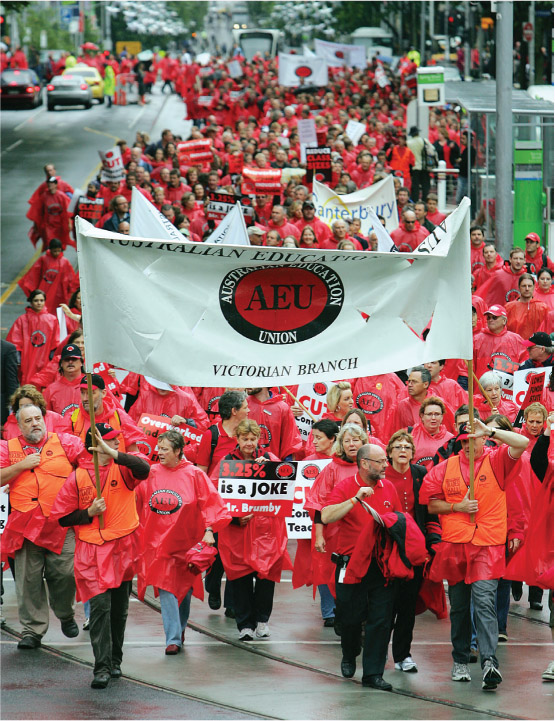 Source 21.15 Teachers are part of a federal union, the Australian Education Union.